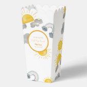 Boho eerste reis rond de zon op 1 oktober bedankdoosjes (Voorkant)