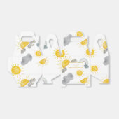 Boho eerste reis rond de zon op 1 oktober bedankdoosjes (Uitgevouwen)