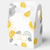 Boho eerste reis rond de zon op 1 oktober bedankdoosjes (Geopend)