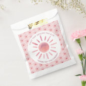 Boho eerste reis rond de zon op 1 oktober bedankzakje (Gezegeld)