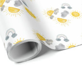 Boho eerste reis rond de zon op 1 oktober cadeaupapier (Rol Hoek)