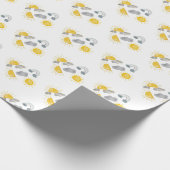 Boho eerste reis rond de zon op 1 oktober cadeaupapier (Hoek)