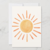 Boho eerste reis rond de zon op 1 oktober kaart (Achterkant)