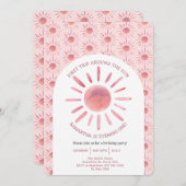 Boho eerste reis rond de zon op 1 oktober kaart (Voorkant / Achterkant)