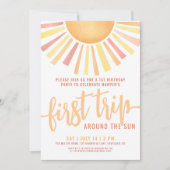 Boho eerste reis rond de zon op 1 oktober kaart (Voorkant)