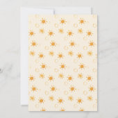 Boho eerste reis rond de zon op 1 oktober kaart (Achterkant)