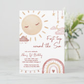 Boho eerste reis rond de zon op 1 oktober kaart (Staand voorkant)