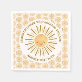 Boho eerste reis rond de zon servet