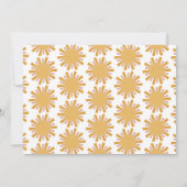 Boho eerste reis rond zon eerste verjaardag foto kaart (Achterkant)