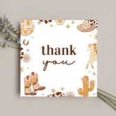 Boho eerste Rodeo Cowgirl dank u kaarten