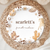 Boho Eerste Rodeo Cowgirl Verjaardagspapier Borden Papieren Bordje