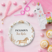 Boho Eerste Rodeo Verjaardag Baby shower Papieren  Bordje (Feest)