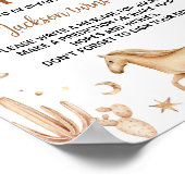 Boho Eerste Rodeo Verjaardag Tijd Capsule teken Poster (Hoek)