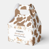 Boho Eerste Rodeo Verjaardagsgunst Box Bedankdoosjes (Achterkant)