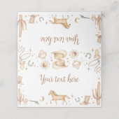 Boho eerste Rodeo verjaardagsplek kaart Plaatskaartje (Buitenkant ongevouwen)