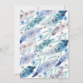 Boho eerste verjaardagsfeestje Uitnodiging (Achterkant)