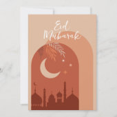 Boho Eid Mubarak Eid Kaart (Voorkant)