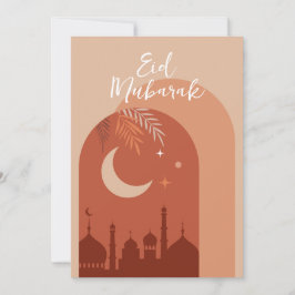 Boho Eid Mubarak Eid Kaart