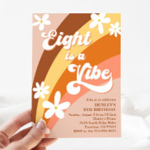 Boho Eight is een Vibe Retro Daisies Rainbow