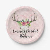 Boho Eiland Skull Bruidsfeest  Papieren Bordje (Voorkant)