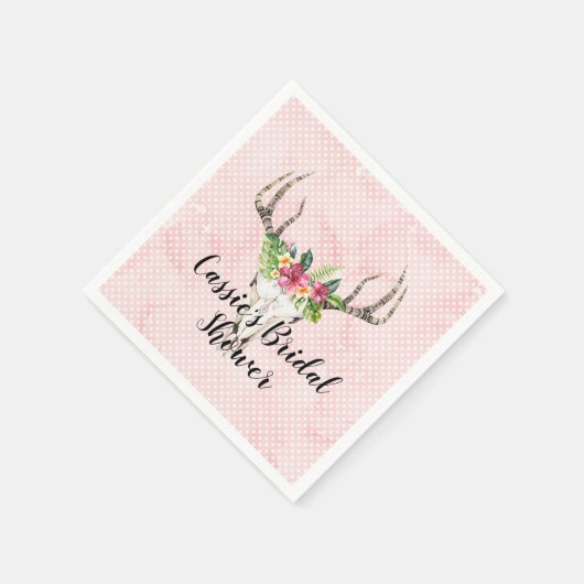 Boho Eiland Skull Bruidsfeest  Servet (Hoek)