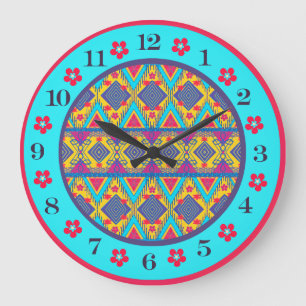 Boho Eiland Stam Grote Klok