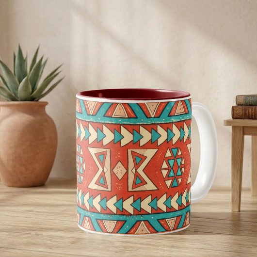 Boho Eiland Stam- Tweekleurige Koffiemok