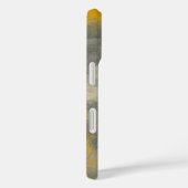 Boho Elegance Abstracte Mosterd & Grijze Kunst Case-Mate iPhone Case (Achterkant / Rechts)