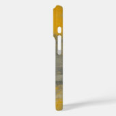 Boho Elegance Abstracte Mosterd & Grijze Kunst Case-Mate iPhone Case (Achterkant / Links)