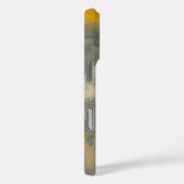 Boho Elegance Abstracte Mosterd & Grijze Kunst Case-Mate iPhone Case (Achterkant / Rechts)