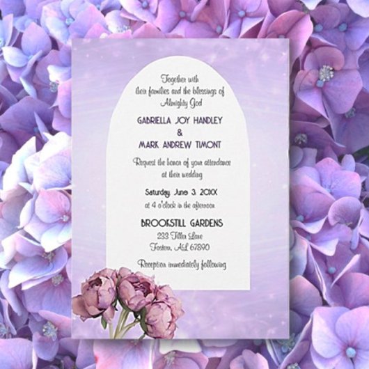 BOHO Elegance! Graceful Wedding Flat Invitation Kaart