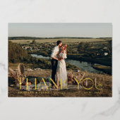 Boho Elegance Horizontale Bruiloft Kaart (Voorkant)