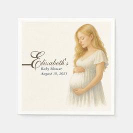 Boho Elegant baby shower blonde mom-to-be Servet
