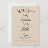 Boho Elegant Bachelorette Glamping Party Weekend  Kaart (Achterkant)