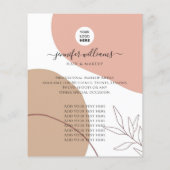 Boho Elegant Custom Photo Logo Promotion Flyer (Achterkant)
