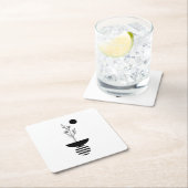 Boho Elegant Flower Kartonnen Onderzetters (Insitu)