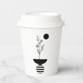 Boho Elegant Flower Papieren Bekers (Voorkant)