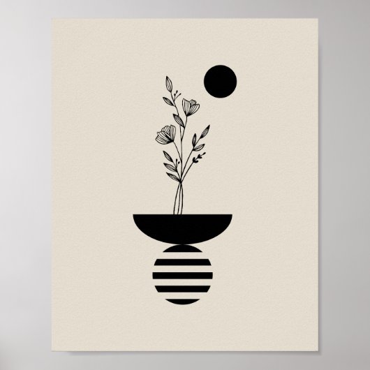 Boho Elegant Flower Poster (Voorkant)