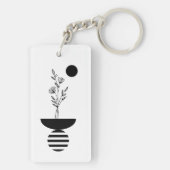 Boho Elegant Flower Sleutelhanger (achterkant)