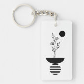 Boho Elegant Flower Sleutelhanger (Voorkant)