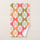 Boho Elegant Line art Meid-eeuwse moderne kleurrij Bad Handdoek (Handdoek)