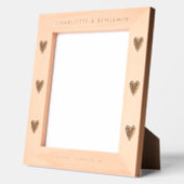 Boho Elegant Minimalistisch paar Foto Gegraveerde Lijstjes (Links)