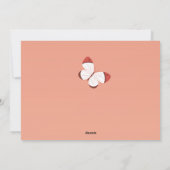 Boho Elegant Moederdag Butterfly Wildflowers Feestdagenkaart (Achterkant)