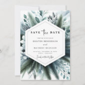 Boho Elegant Mountain Wedding Save The Date (Voorkant)