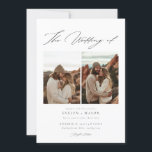 Boho Elegant Script QR Code Foto Budget Huwelijk Kaart<br><div class="desc">Leg je liefdesverhaal vast met onze Boho Elegant Script QR Code Photo Budget Wedding Invitation. Deze rustieke maar elegante kaart is ideaal voor een outdoor woestijn bestemming bruiloft. Met een warm beige palet en minimalistisch design combineert het moderne stijl met tijdloze charme. De handgeschreven kalligrafie voegt een persoonlijkheid toe, terwijl...</div>