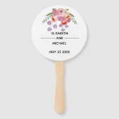 Boho elegant waterverf chic floral bouquet handwaaier (Voorkant)