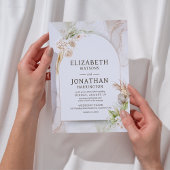 Boho Elegant Wedding Kaart