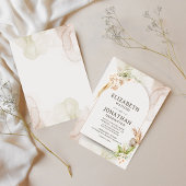 Boho Elegant Wedding Kaart