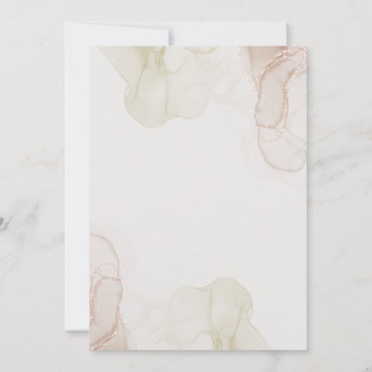 Boho Elegant Wedding Kaart (Achterkant)