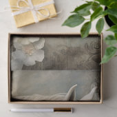 Boho Elegant Witte Paard Decoupage Tissuepapier (Geschenk)
